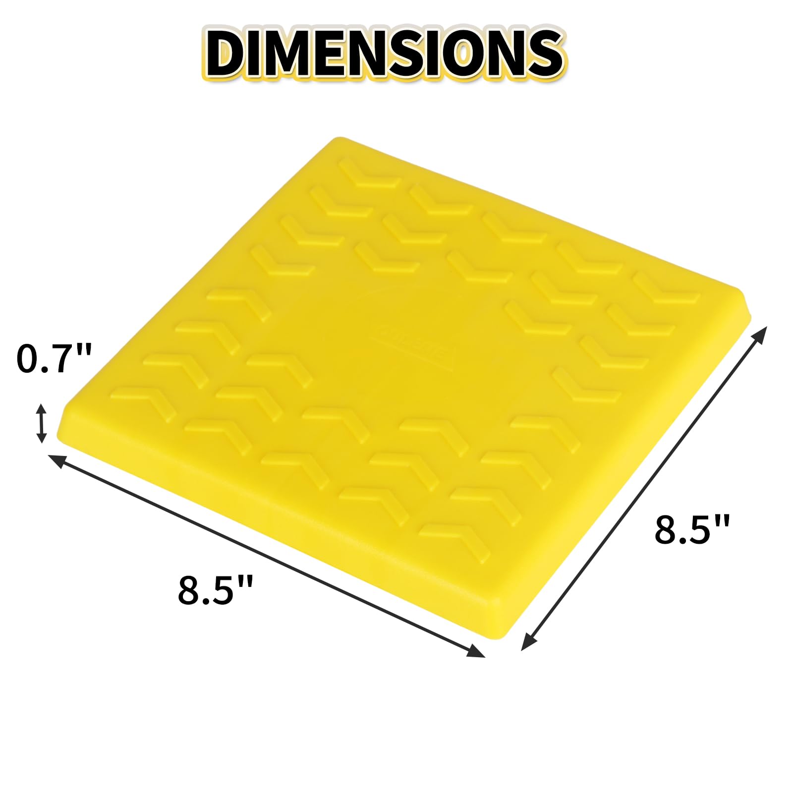 OULEME RV Leveling Block Top Cover, 4 Pack RV Jack Pad Cap, Interlocking Leveling Pad Cap for Camper Travel Trailer