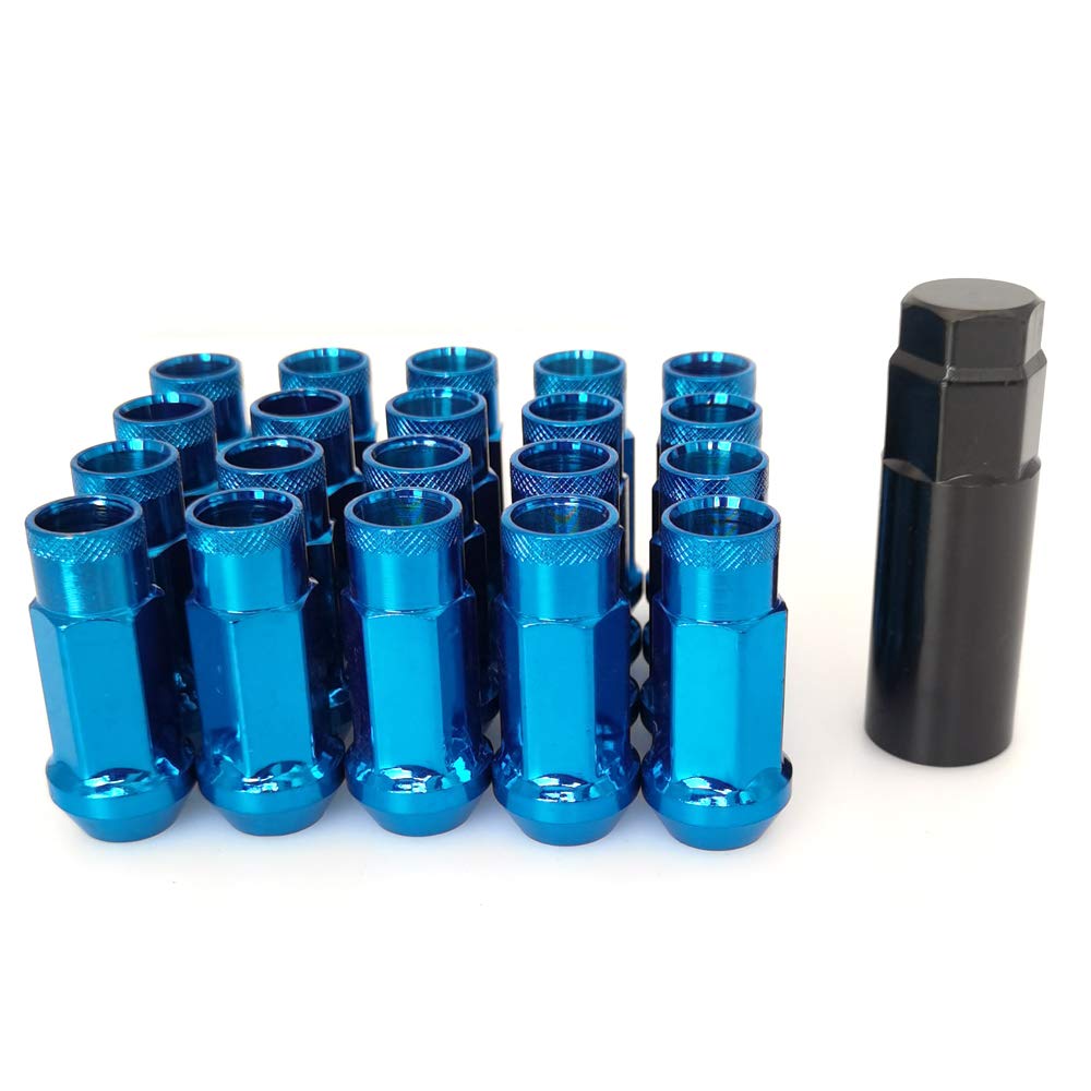 SOROPARTS Lug Nuts M12x1.25 Open End Wheel Nuts,Taper Acorn Seat, Forged Locknut Racing Nut 20 Set 2 Pieces Total 22 Pieces and 