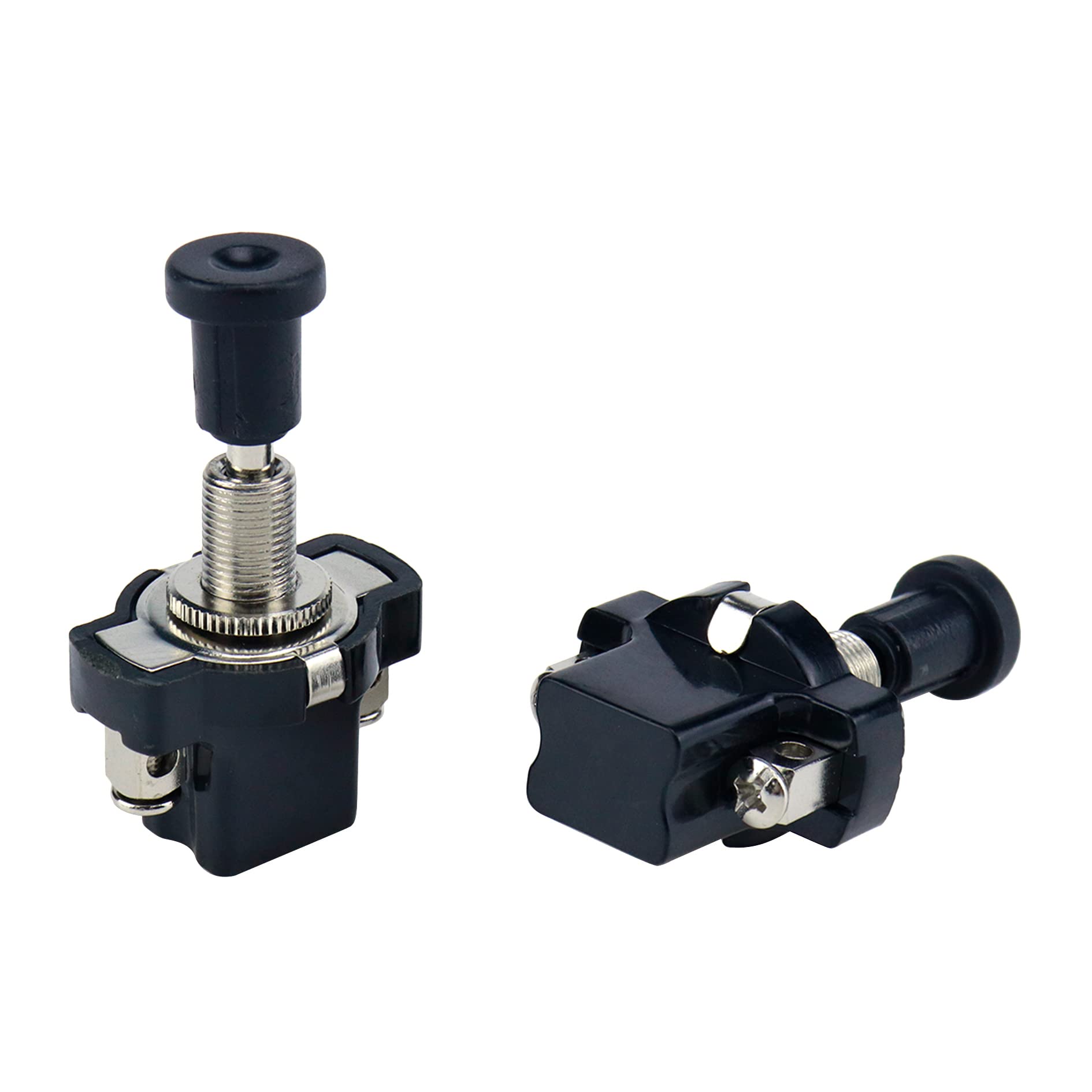 S Sydien Golf Cart Light Switch 3Pcs Push Pull Switch 12V/24V 8Mm/0.31" Car Thread On-Off Push-Pull Push Button Universal Headlight Switch For Car Auto Golf Boat