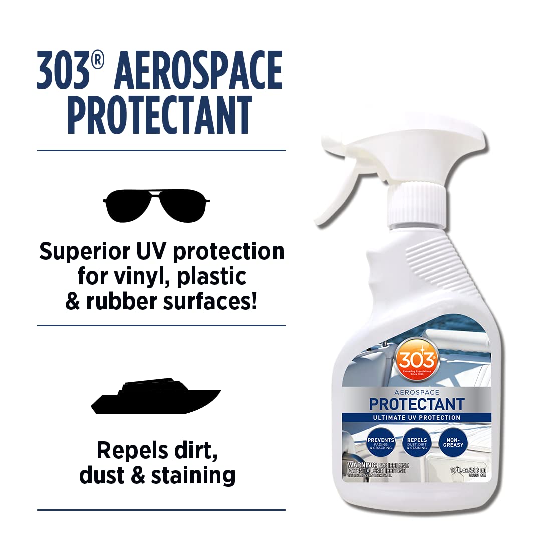 303 Marine Aerospace Protectant - Uv Protection - Repels Dust, Dirt, & Staining - Smooth Matte Finish - Restores Like-New Appear
