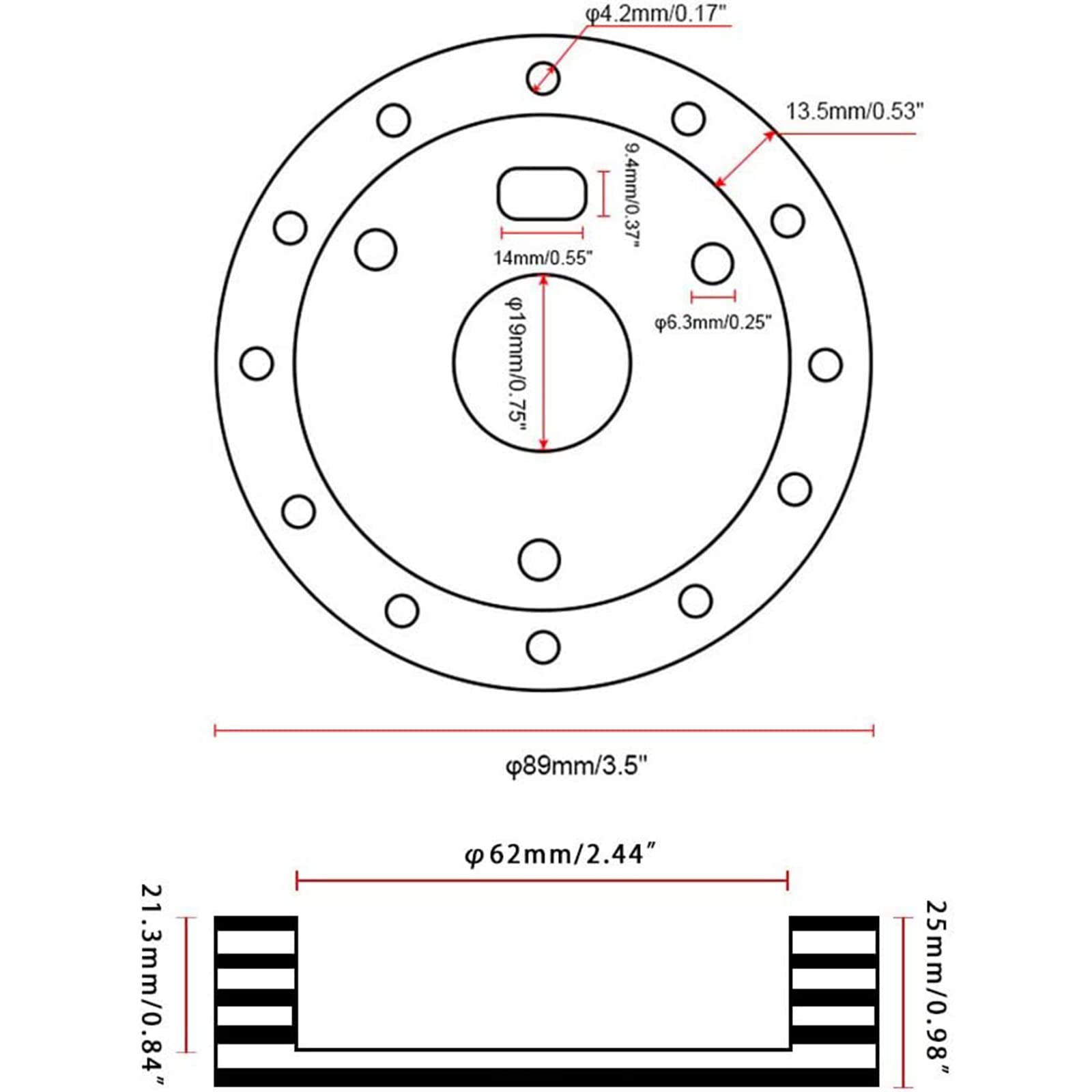 Rulline 1 Steering Wheel Hub Adapter Conversion Spacer 6 Hole To 3 Hole Steering Wheel Adapter Grant Adapter Boss Kit Silver