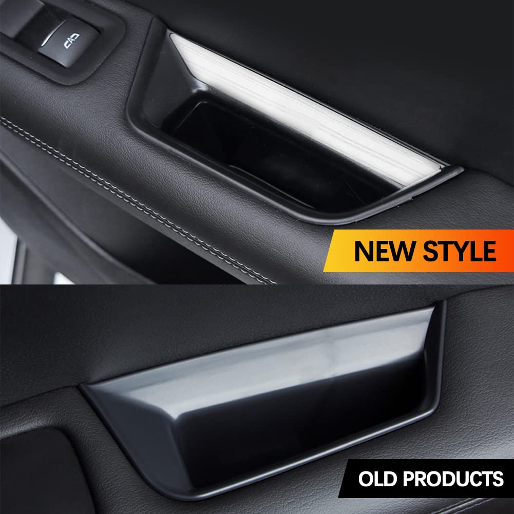 Yboueo 2Pcs Xt5 Rear Side Door Handle Storage Box Holder Upgraded Door Armrest Organizer For Cadillac Xt5 2023 2022 2021 2020 20