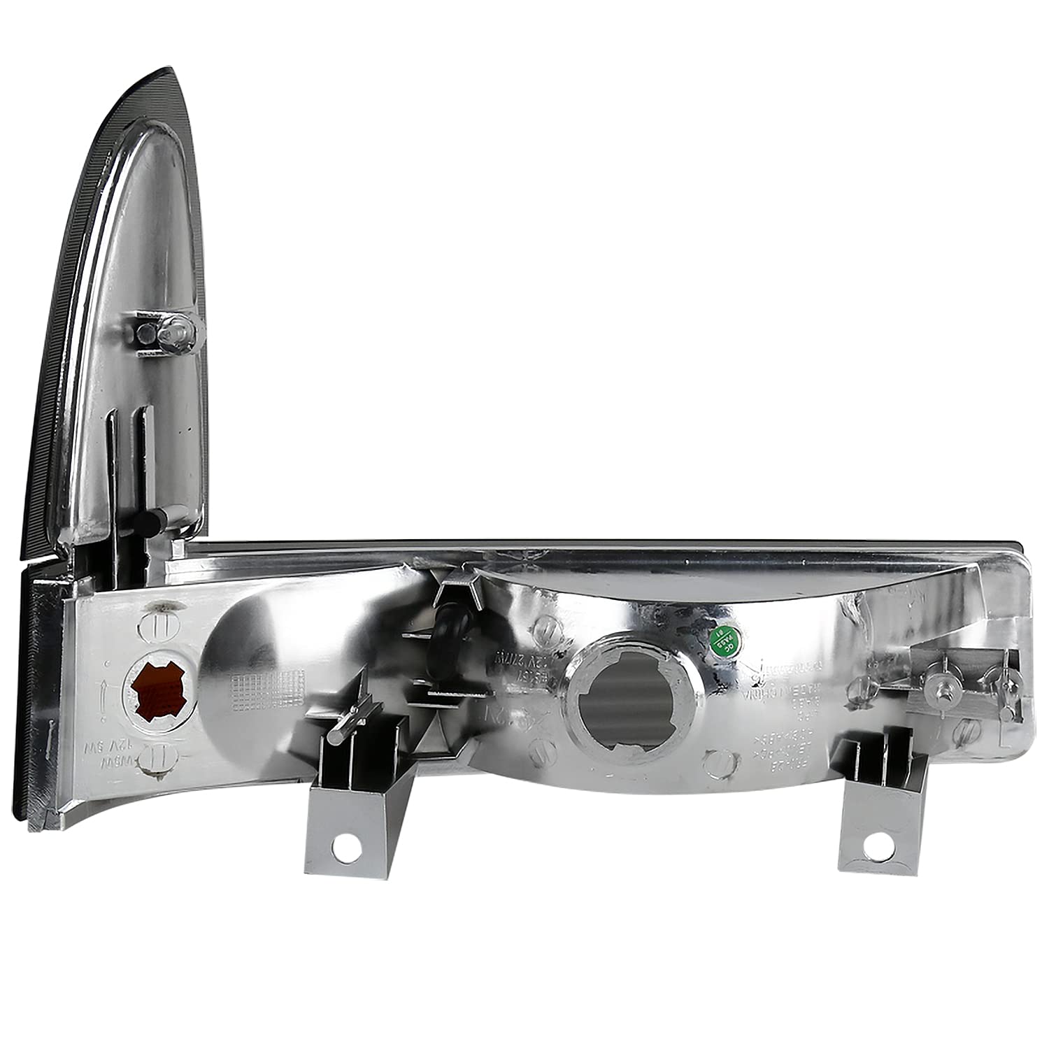 Spec-D Tuning Smoke Lens Bumper Corner Lights Compatible with 1999-2004 Ford F250 F350 F450, 2000-2004 Ford Excursion, L+R Pair