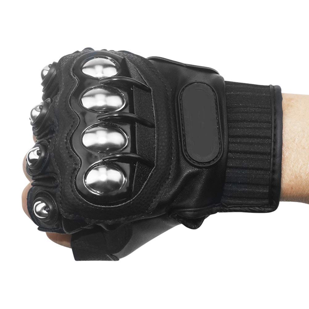 Steel Outdoor Knuckle Motorcycle Motorbike Powersports Safety Gloves (X-Large, Touch Screen)