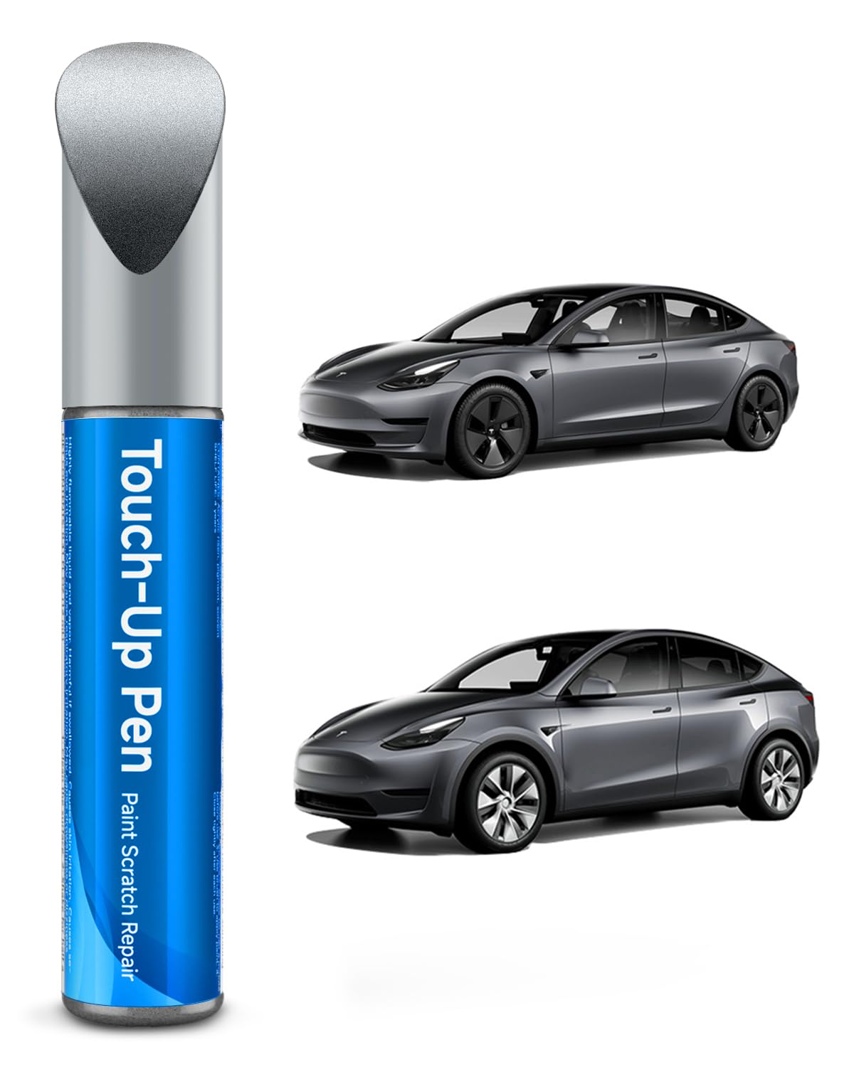 Teslaunch Midnight Silver Metallic (PMNG) Touch Up Paint for Tesla for Model 3/Y/S/X - OEM Original Touch Up Paint Pen for Tesla