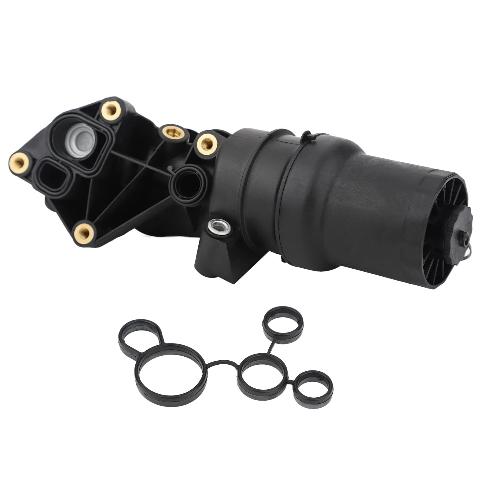 Zonfant Engine Oil Filter Base Housing Assembly Compatible With Audi Volkswagen Vehicle Tt Jetta Passat Beetle Golf Rabbit Replaces #07K115397B 07K115397A 07K115397D