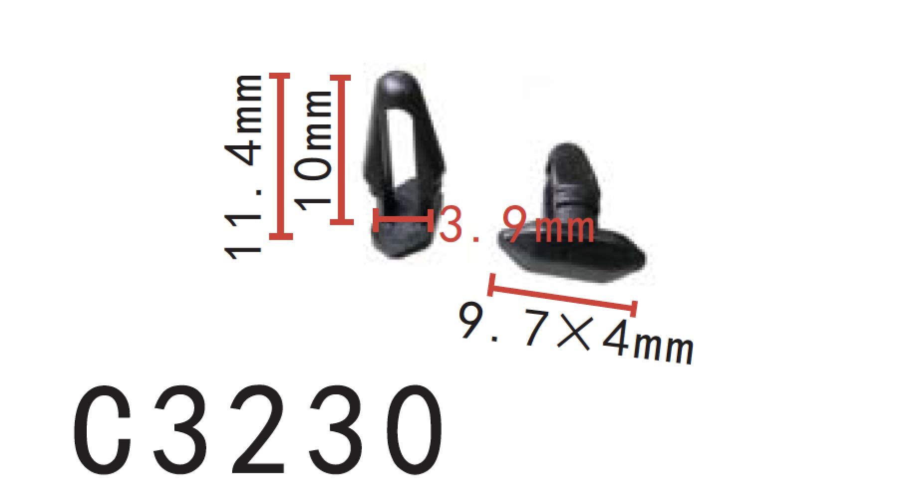 Autobahn88 Retainer Clip For Rear Door Weatherstrip, Compatible With Nissan (Oem: 8085089916) (Pack Of 20)