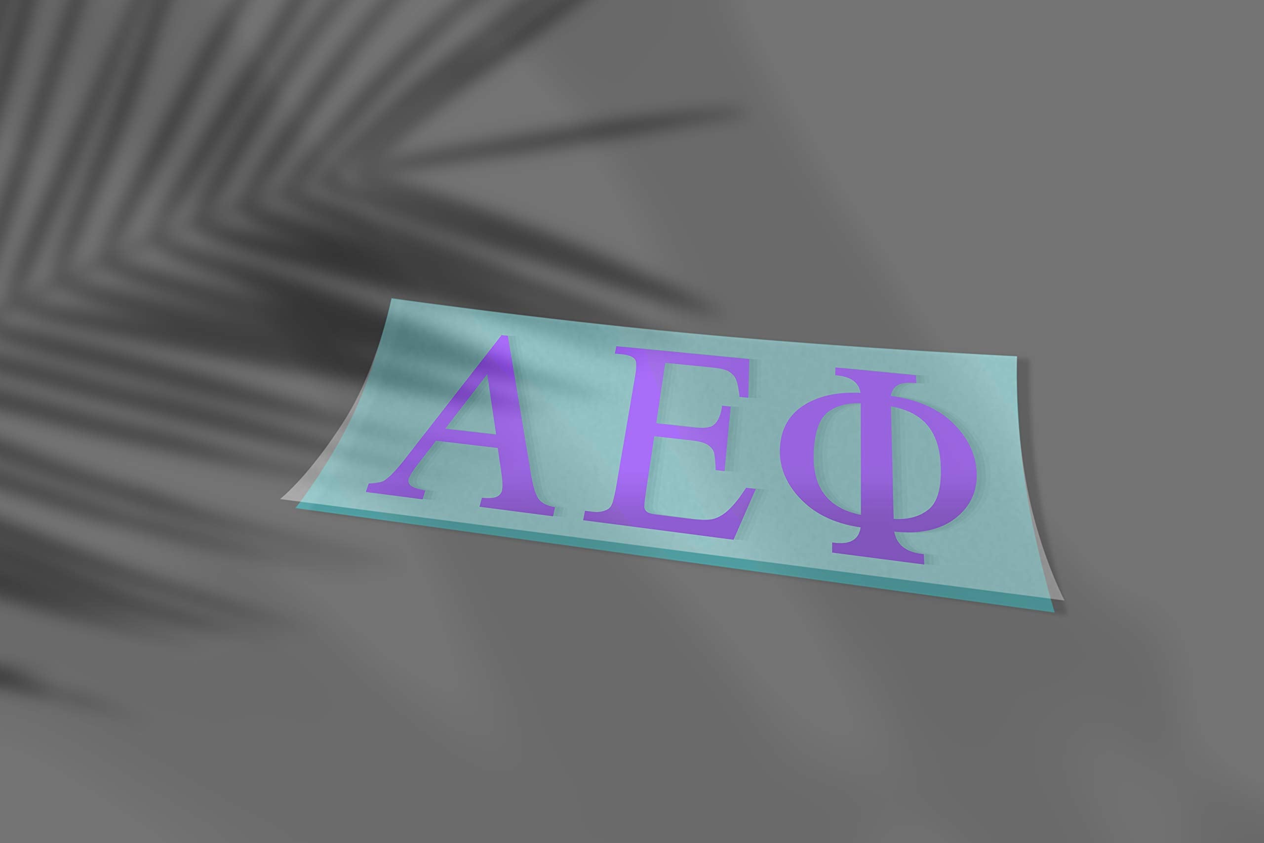 Pro-Graphx Alpha Epsilon Phi Greek Sorority Sticker Decal, 2.5 Inches Tall, Lilac