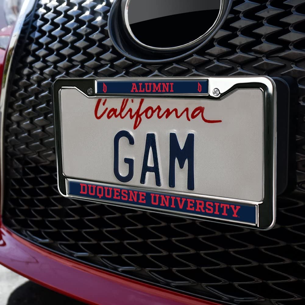 Duquesne University Alumni Logo Full Size Standard License Plate Metal Frame