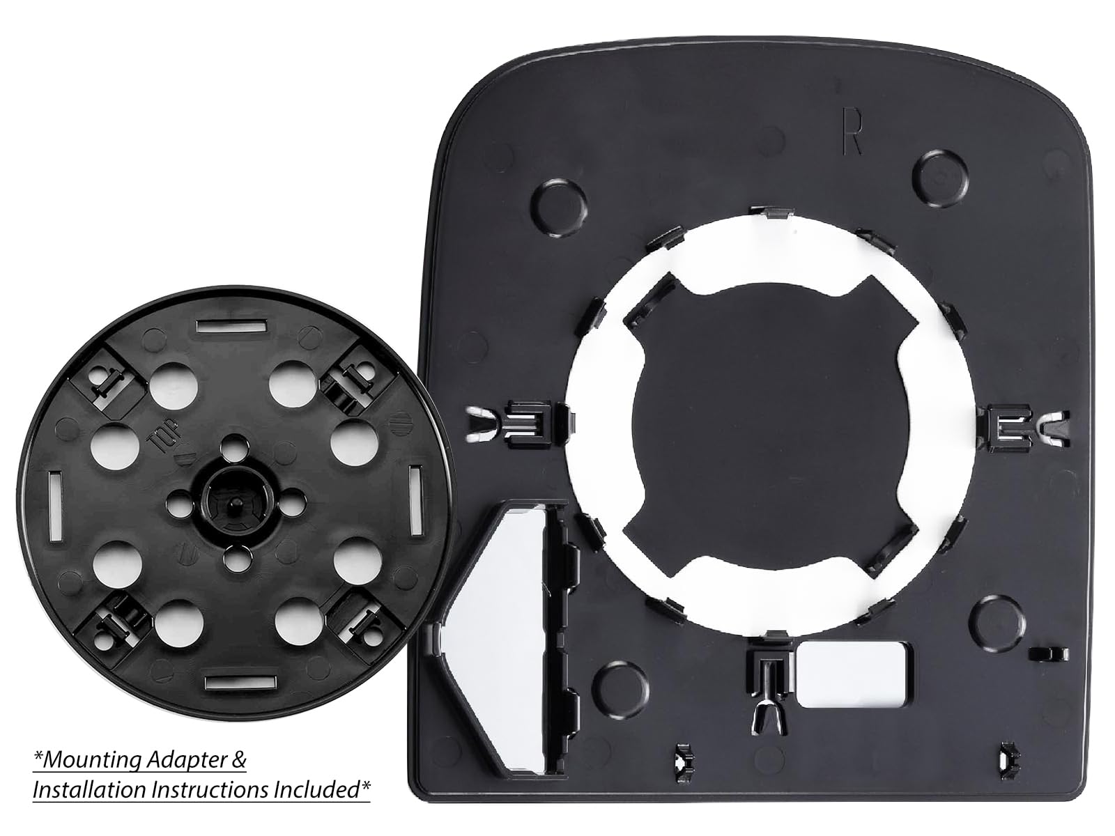 Apa Replacement For Exterior Tow Mirror Glass Upper Part Non-Heated For 2007-2019 Gm Truck Pickup Suv Silverado Sierra Tahoe Yukon Passenger Right Side 15933016 Gm1325141