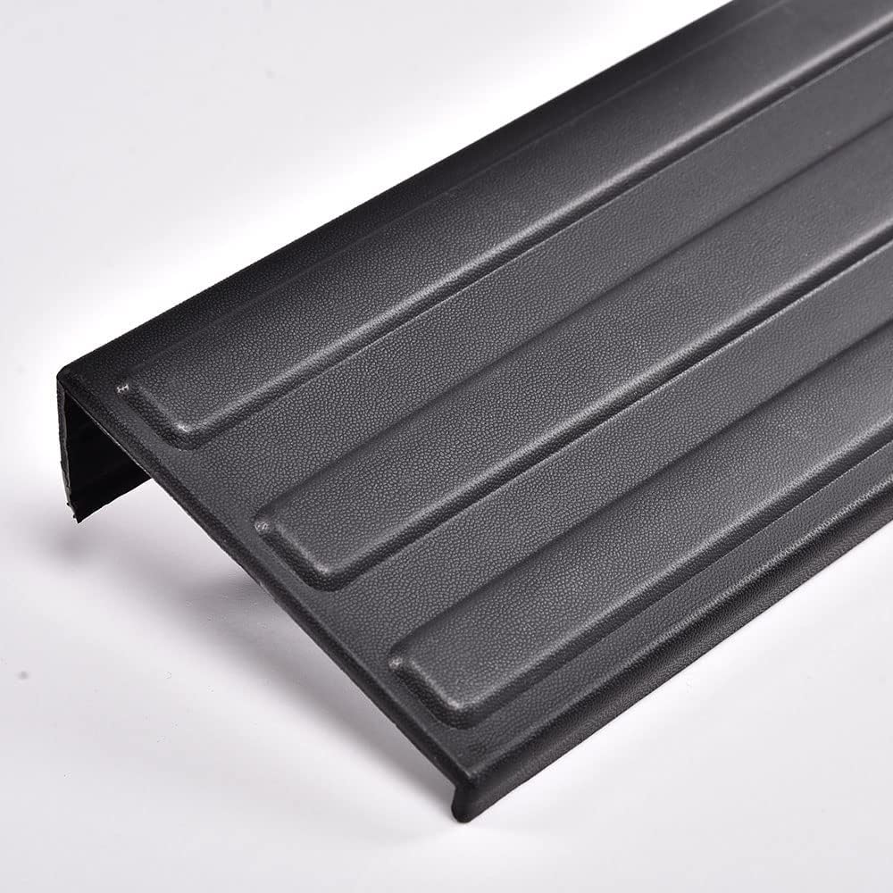 G-Plus 3Pcs Flexible Flex Step Tailgate Molding Trim, Compatible With Ford F150 2009 2010 2011 2012 2013 2014(W/Integrated Step)
