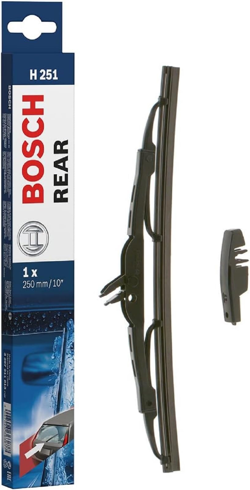 Bosch H251 Rear Wiper Blade; 10'' - Single