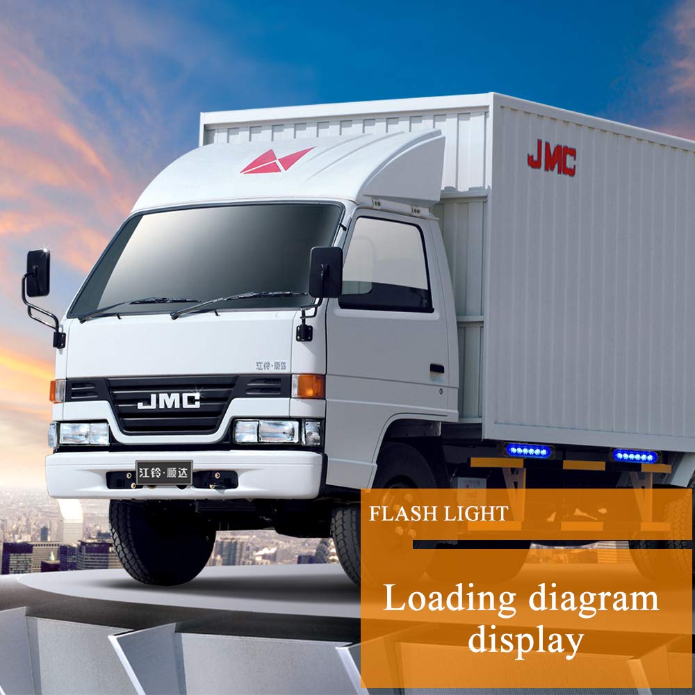 Sidaqi Universal 12-24V Emergency Strobe Warning Lights 6 Led 12W Surface Mount Beacon Hazard Warning Lights Flashing Light Bar