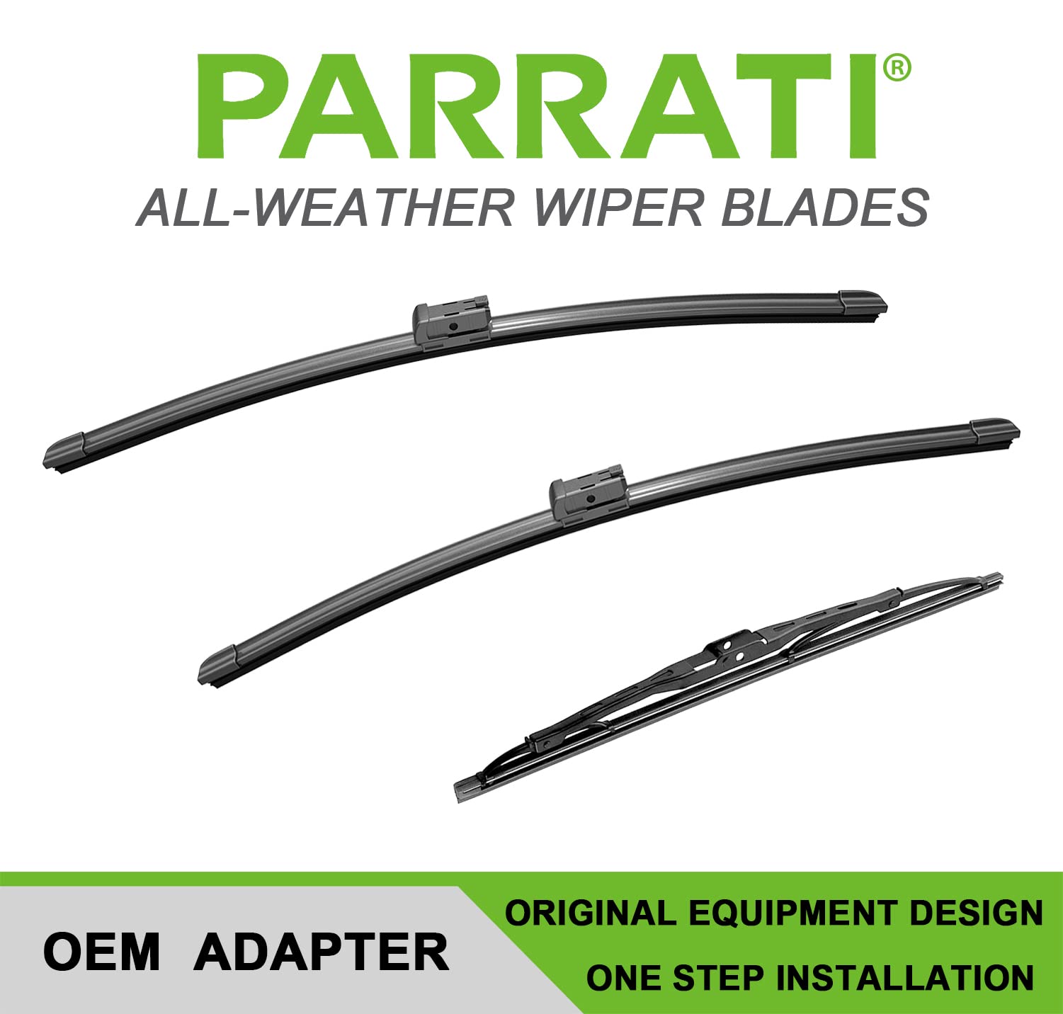 Parrati High Performance Premium All-Season Automotive Windshield Wipers With Rear Wiper Blades Replacement For 2010-2017 Terrai