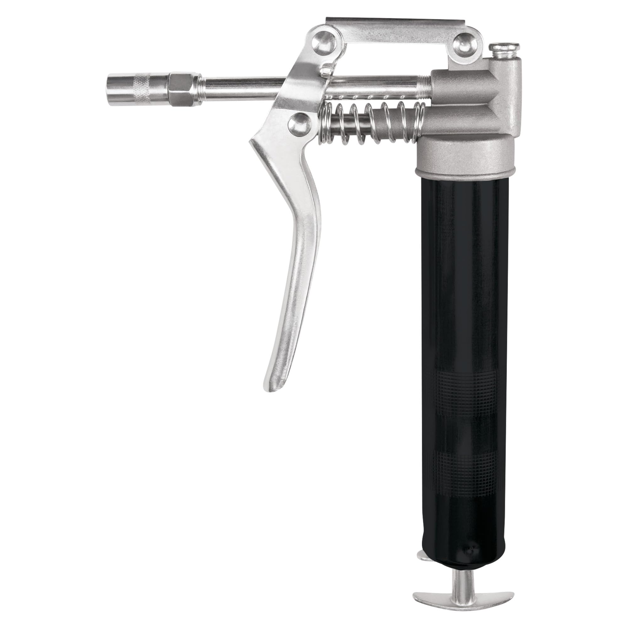 Performance Tool W54198 Mini Grease Gun (3 Oz) With 12 Inch Flexible Hose And 5.5 Inch Rigid Extension Pipe.