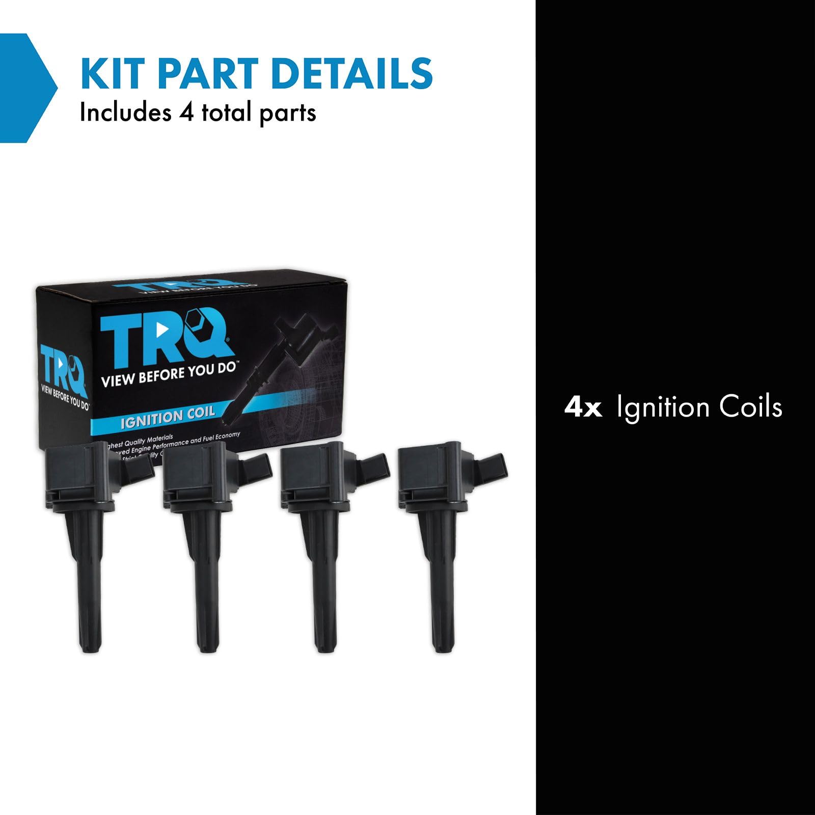 Trq Ignition Coil Set Compatible With 2020-2021 Cadillac Ct5 2019 Ct6 2019-2021 Xt4 Chevrolet Blazer Gmc Acadia