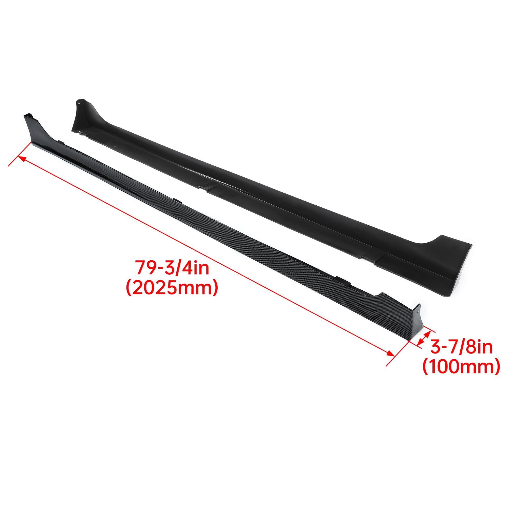 KUAFU Side Skirt Replacement Body Kit Compatible with 2013-2017 Honda Accord 4DR Sedan Models Rocker Panels Guard Splitter Exten