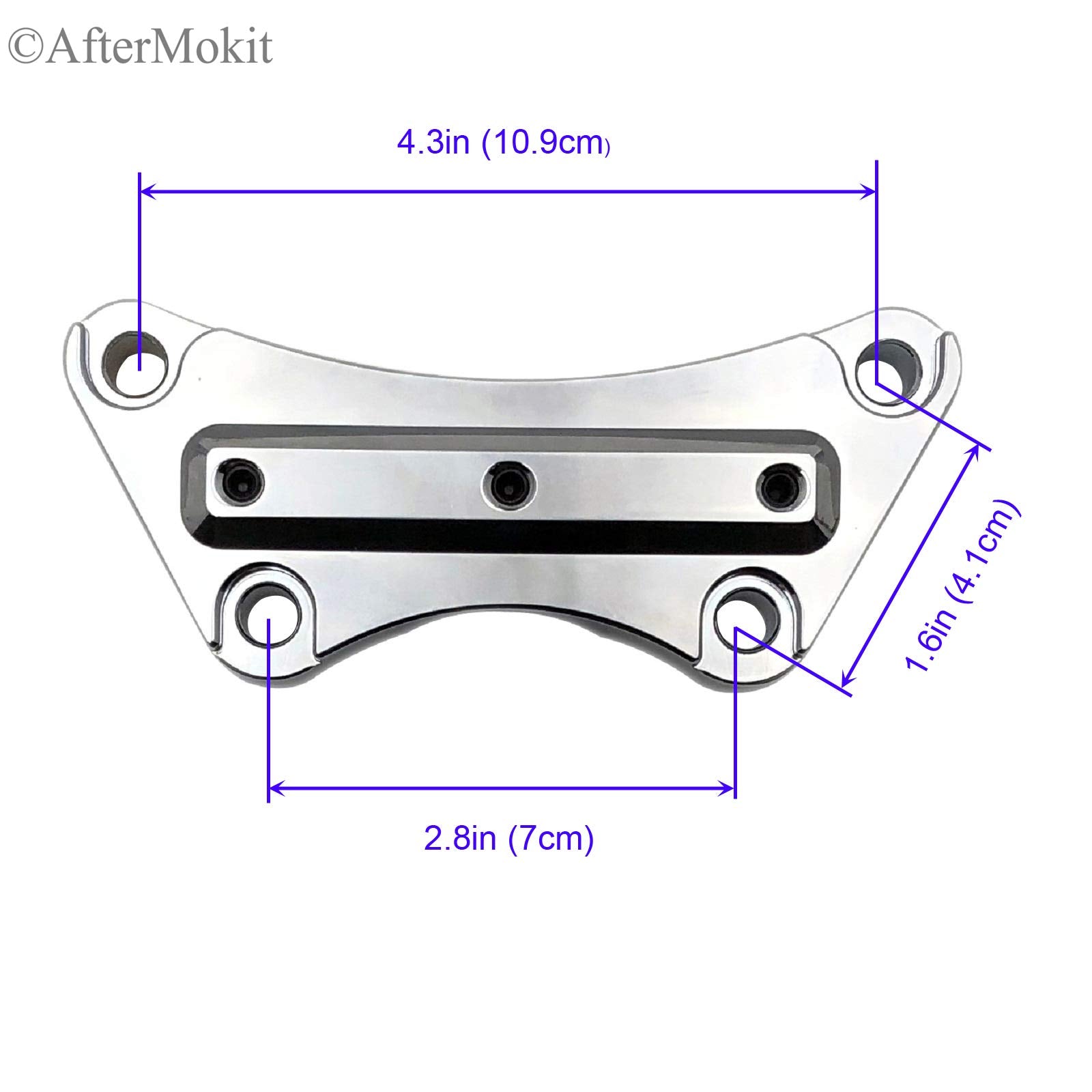 AfterMokit Replacement Handlebar Riser Top Clamp for 1993-2014 Electra Glide Ultra Classic Road Glide Road King Sportster Street