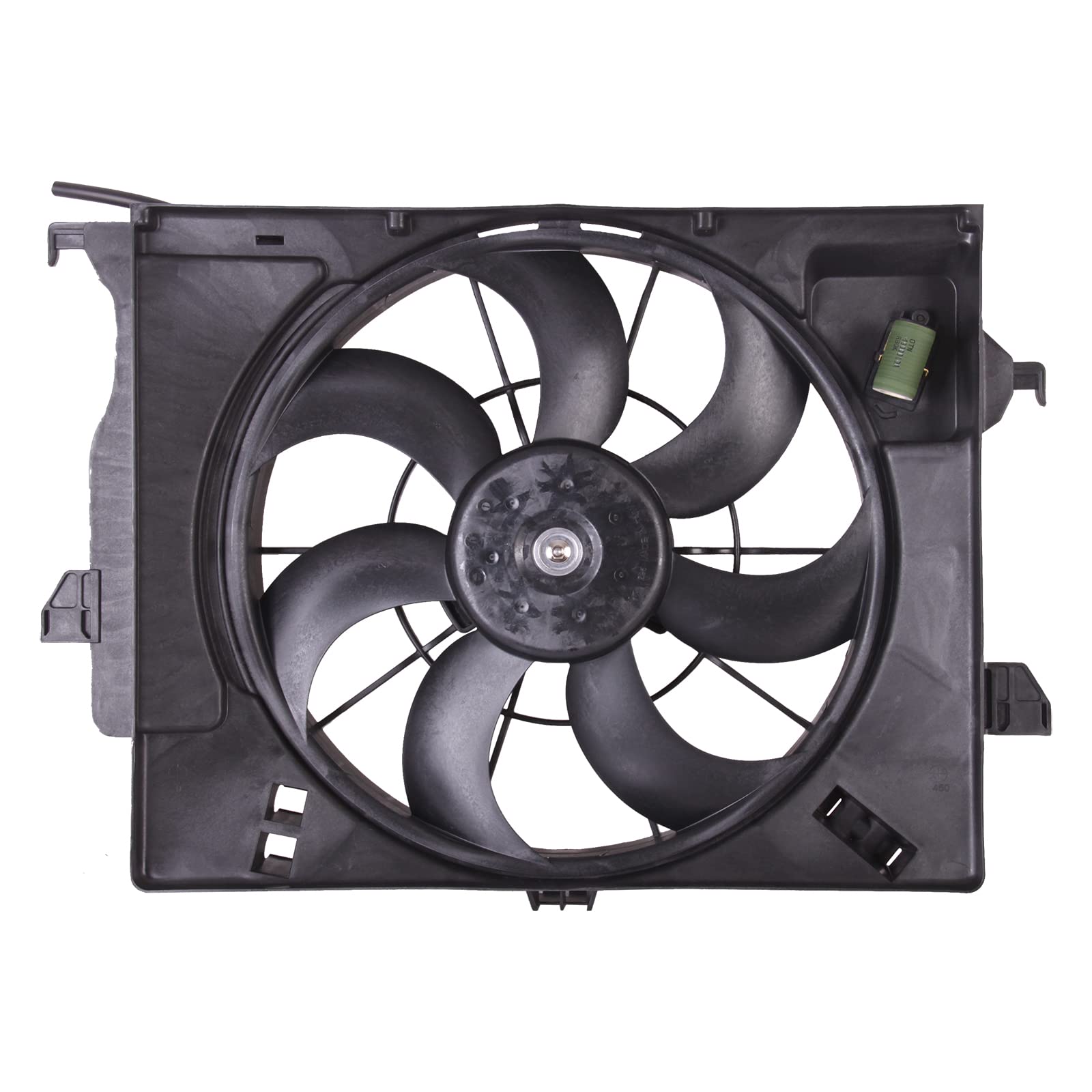TYG OE Replacement(CAPA Quality) Cooling Fan Extra Silent for 2012-2017 Hyundai Accent/Veloster/Kia Rio 1.6L Auto Transmission,