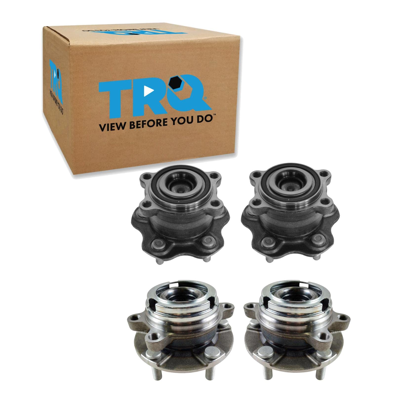 Trq Wheel Hub Bearings Assembly Set Compatible With 2013 Infiniti Jx35 2014-2020 Qx60 2007-2018 Nissan Altima 2009-2022 Maxima 2