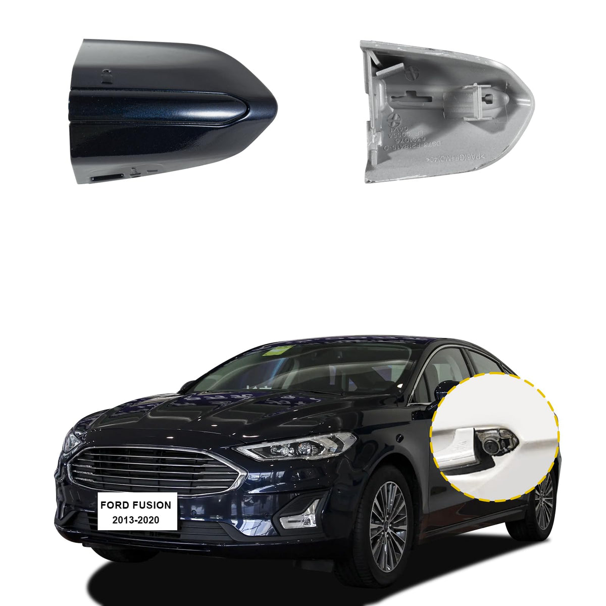Goholy Blue Without Electroplating Exterior Door Handle Key Hole Trim Cover Cap WBCARB0F2HHR5G4