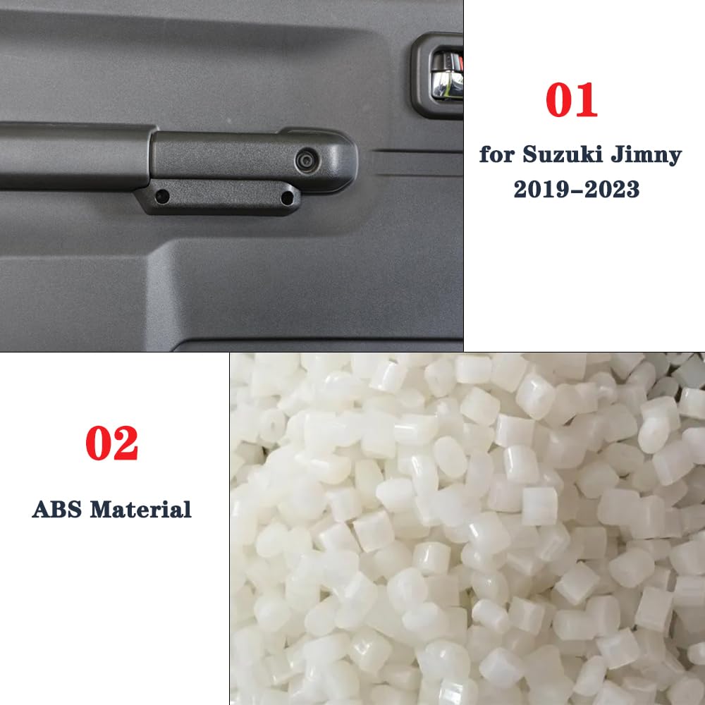 Junleli Door Handle Storage Box Grab Tray Phone Holder Organizer Container For Suzuki Jimny 2019 2020 2021 2022 2023 Black Car Interior Accessories