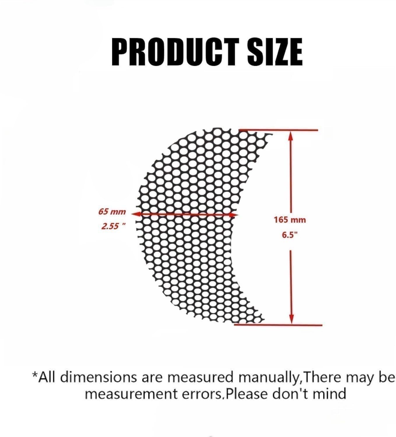 Vpzmt Fairing Mesh Grill Side Vent Screen Fits For 2015-2023 Harley Davidson Road Glide Custom Fltrx Special Fltrxs Glide Ultra Fltru Fltruse (Black)