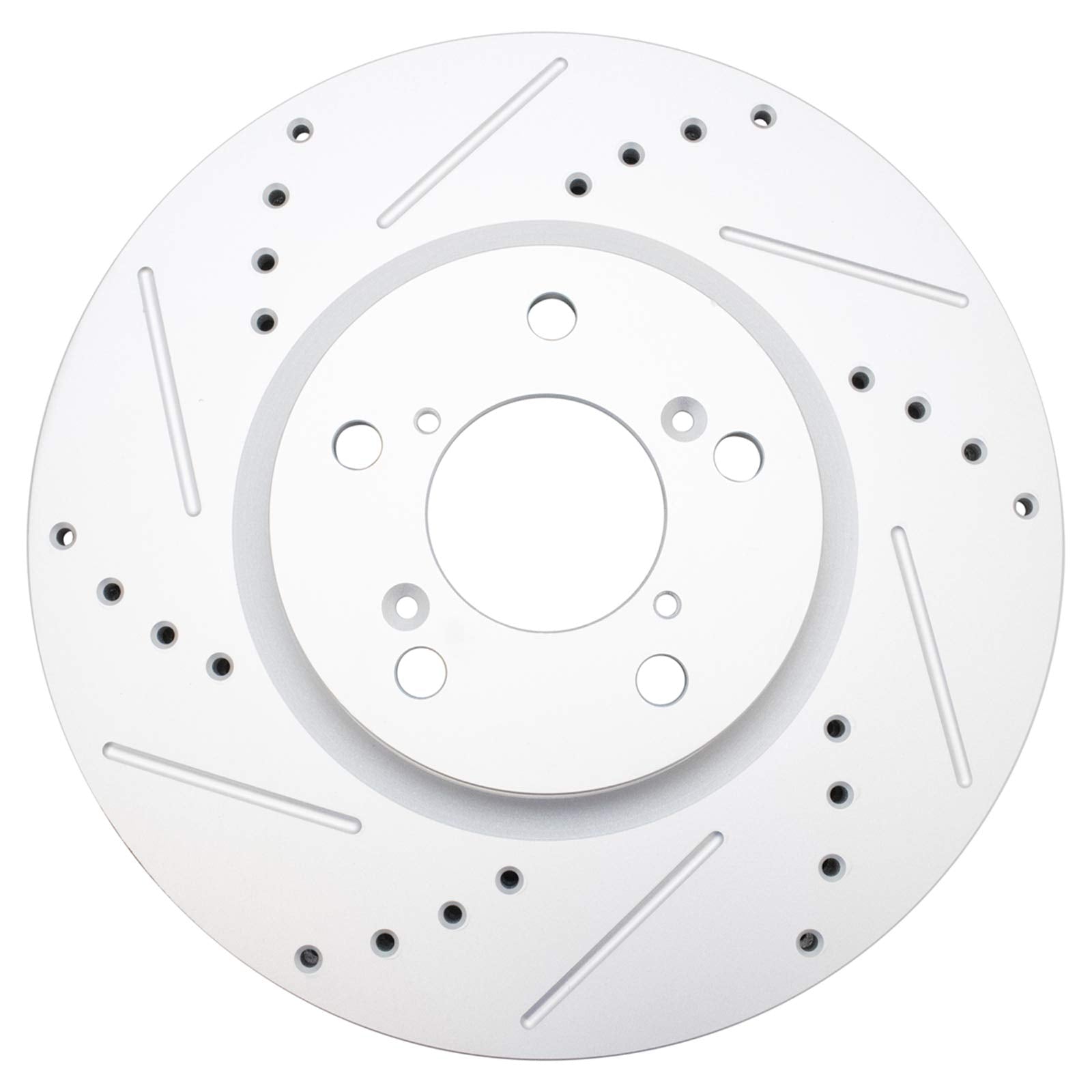 Trq Front Performance Brake Rotors Set Premium G-Coated Cross Drilled & Slotted Compatible With 2007-2013 Acura Mdx 2014-2020 Rl