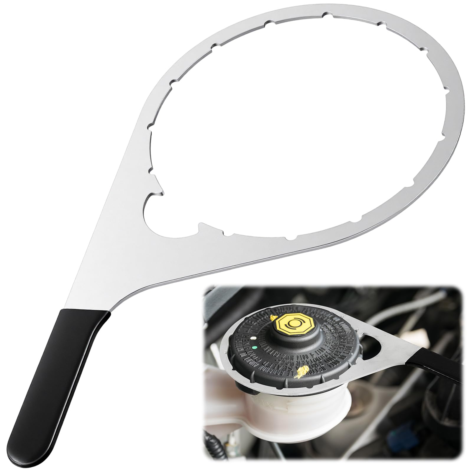 Lanties 1 Pcs 6 Collar/Vent Cap Fuel Filter Wrench Compatible with Davco 380134 382, Detroit Trucks, Cummins Paccar Diesel Engin