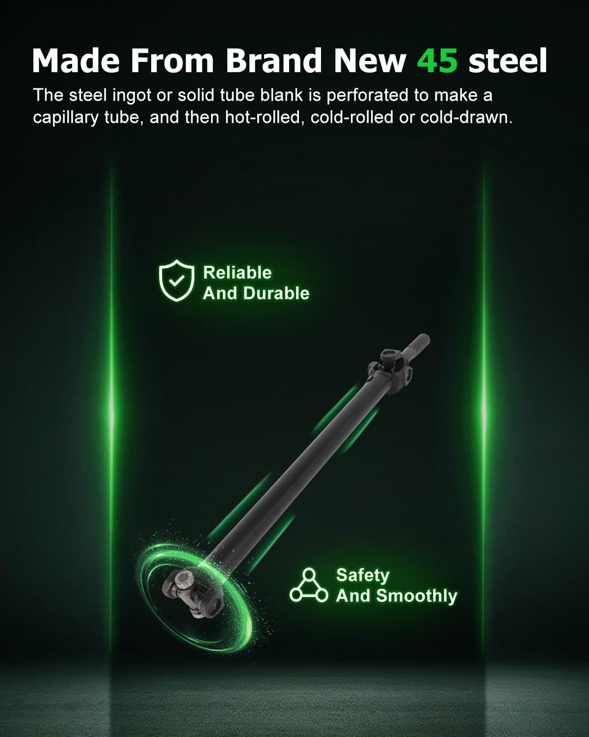 SCITOO?36.27''?Steel Front Driveshaft Assembly Drive Shaft Prop Shaft For Cadillac Escalade ESV For Chevrolet Silverado 1500 Sub