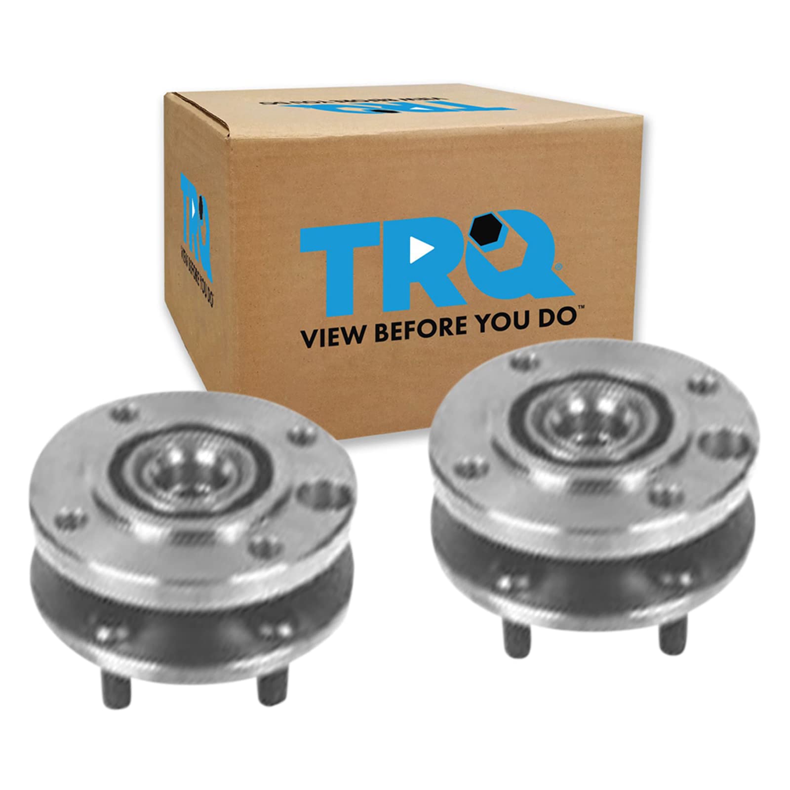 Trq Front Wheel Hub Bearings Assembly Set Compatible With 1987-1990 Dodge Dakota