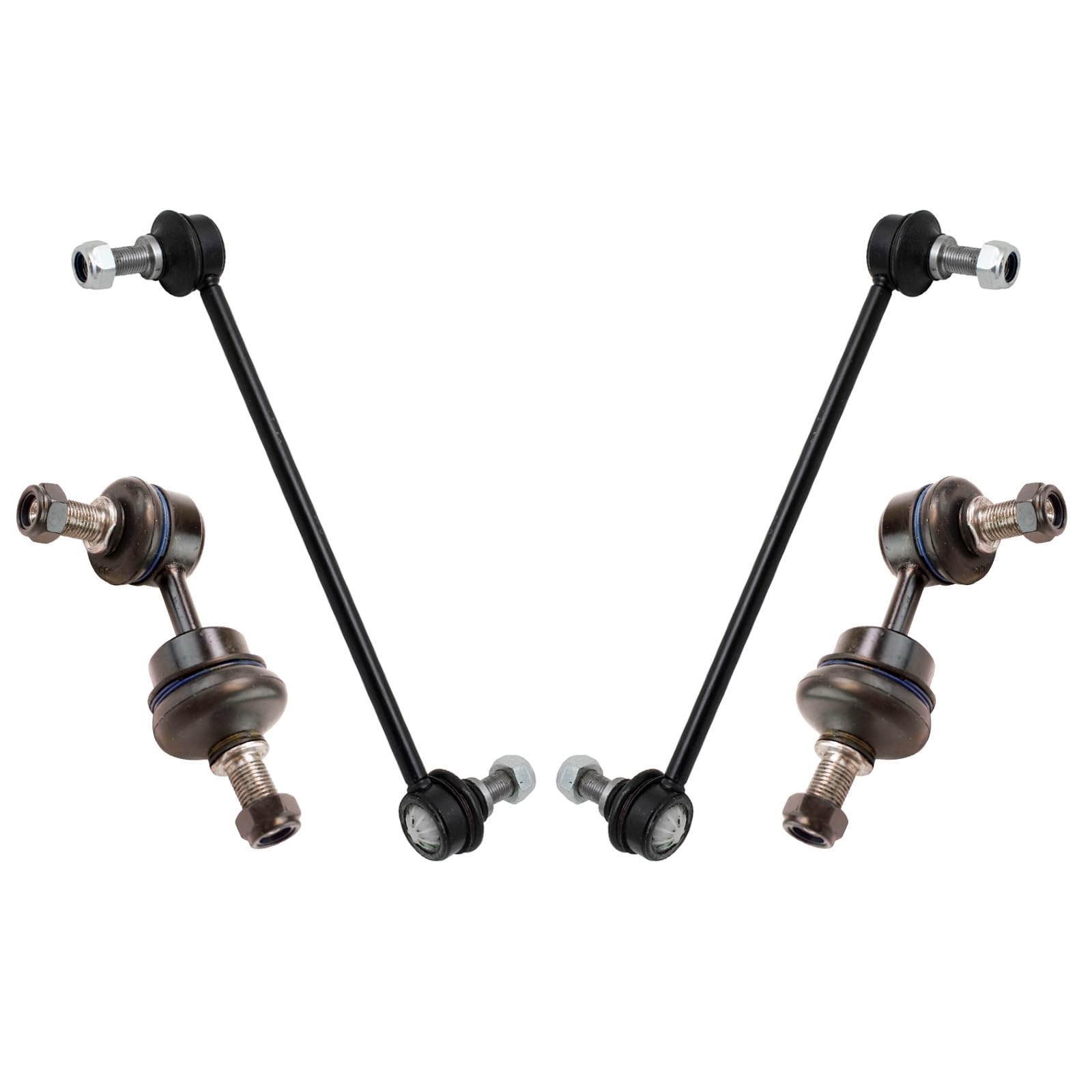 Trq Sway Bar Stabilizer Link Set Front & Rear Compatible With 11-13 Sportage 10-13 Tucson