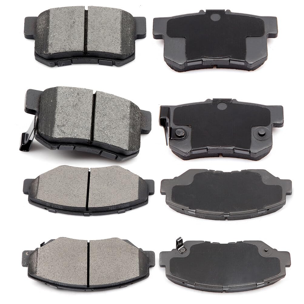 Eccpp D914-7795 D536-7418 Front & Rear Ceramic Disc Brake Pad Set Fit For Honda Cr-V 2002-2004,For Honda Element 2003-2011