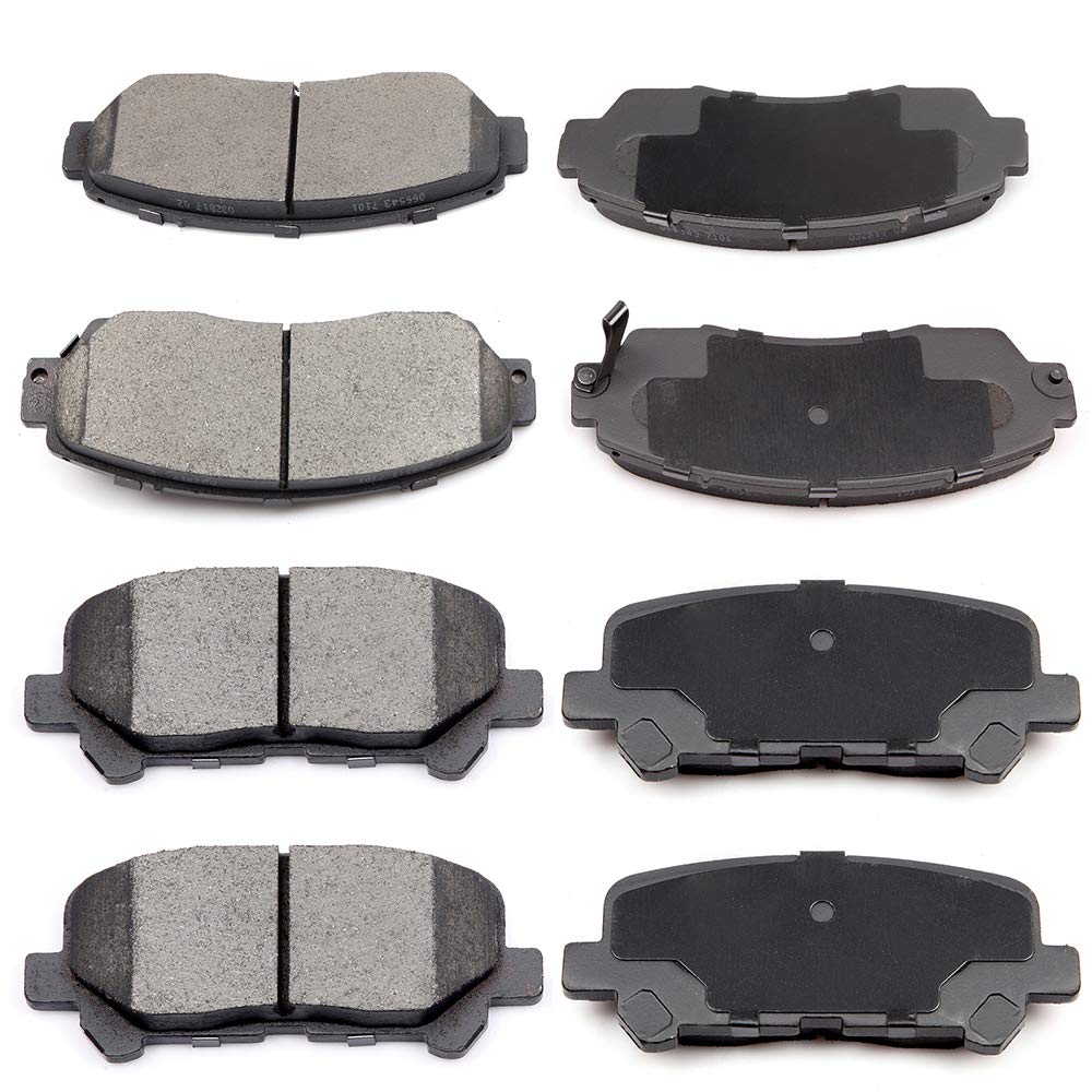 Cciyu D1521 D1281 Front & Rear Professional Ceramic Brake Pads Set Fit For 2011-2017 For Honda Odyssey