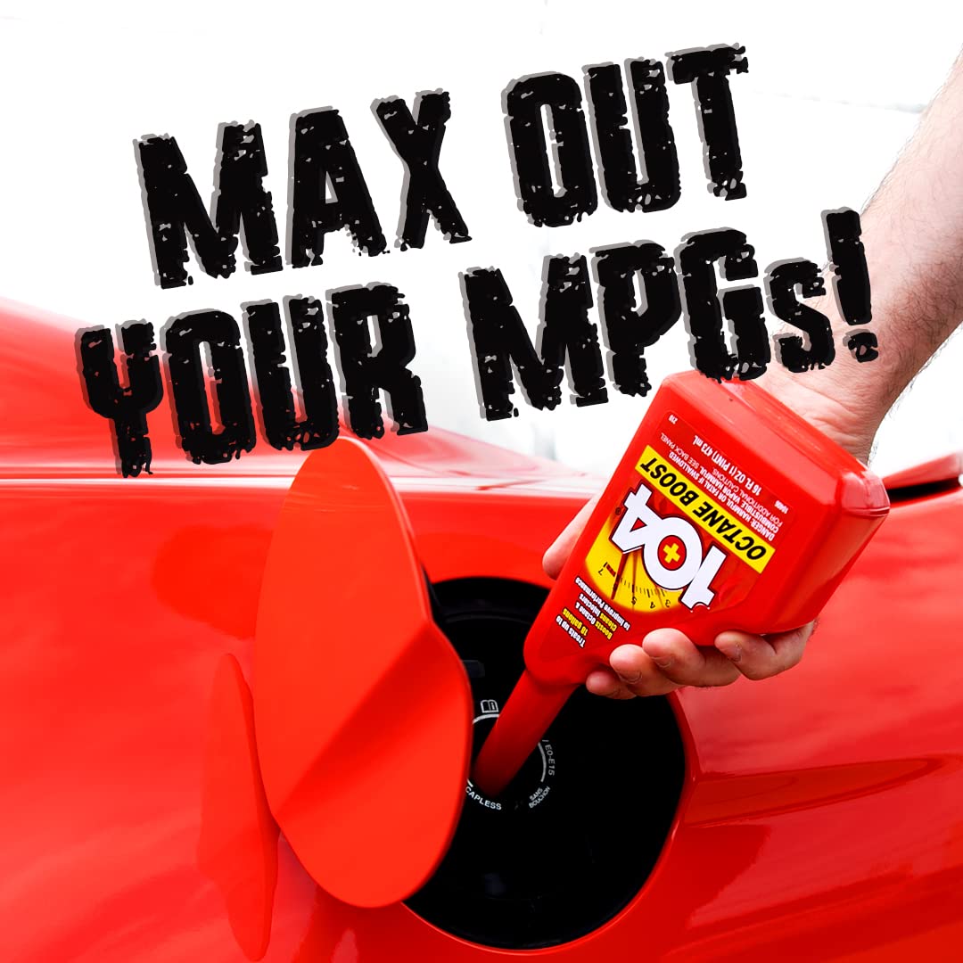104+ Performance (10406) Octane Boost - Boosts Octane And Cleans injectors To Improve Engine Performance - Improve Gas Mileage -