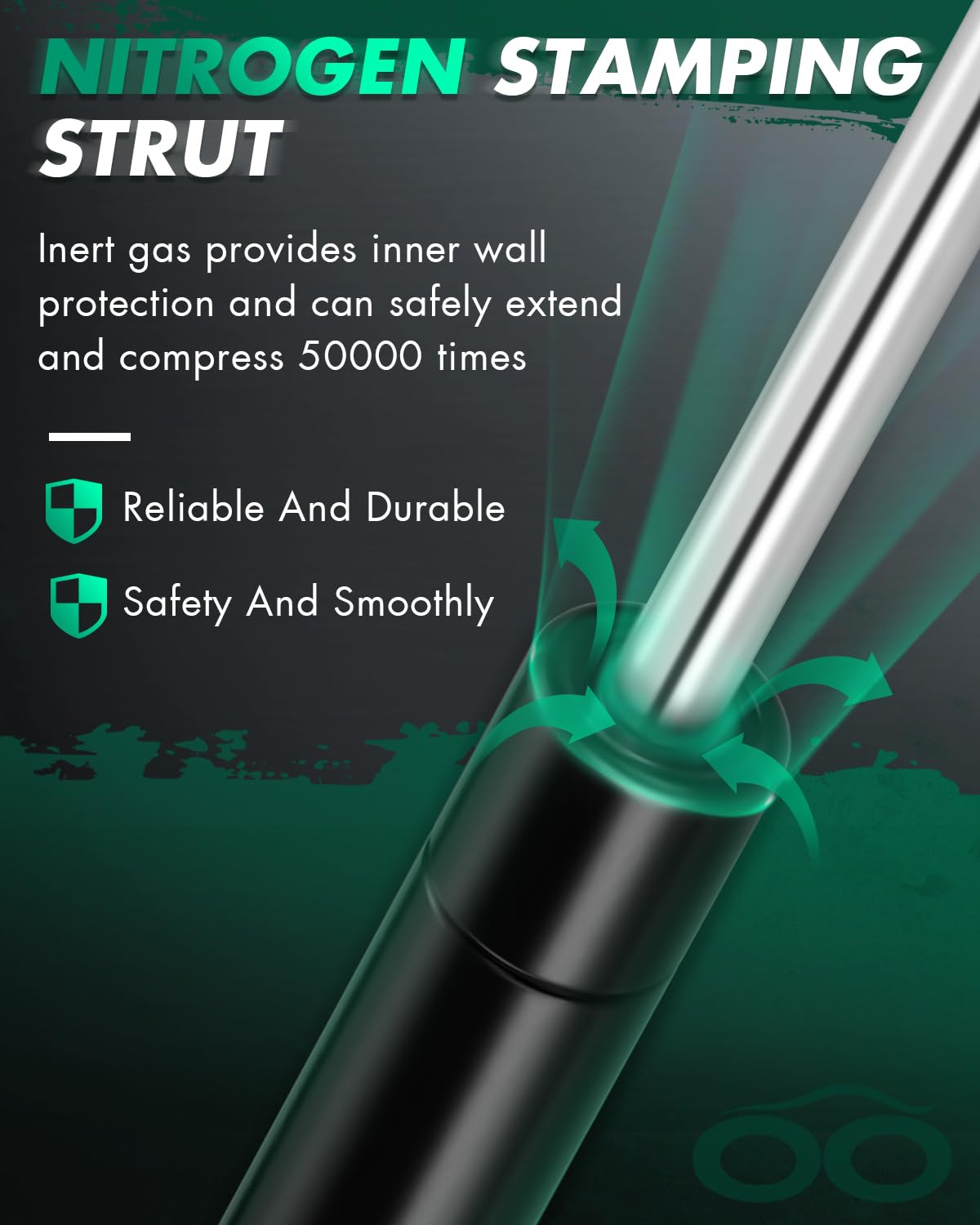Scitoo Rear Left And Right Window Glass Lift Supports Struts Gas Springs Shocks Fit For Jeep Grand Cherokee 2005-2010 -Replace 6