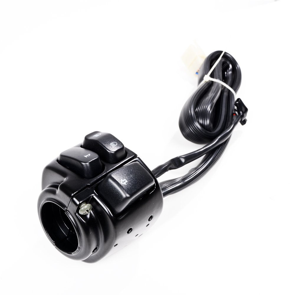 Astra Depot 1 Pair Motorcycle 1'' Handlebar Switches Control And Wiring Harness Compatible With Harley