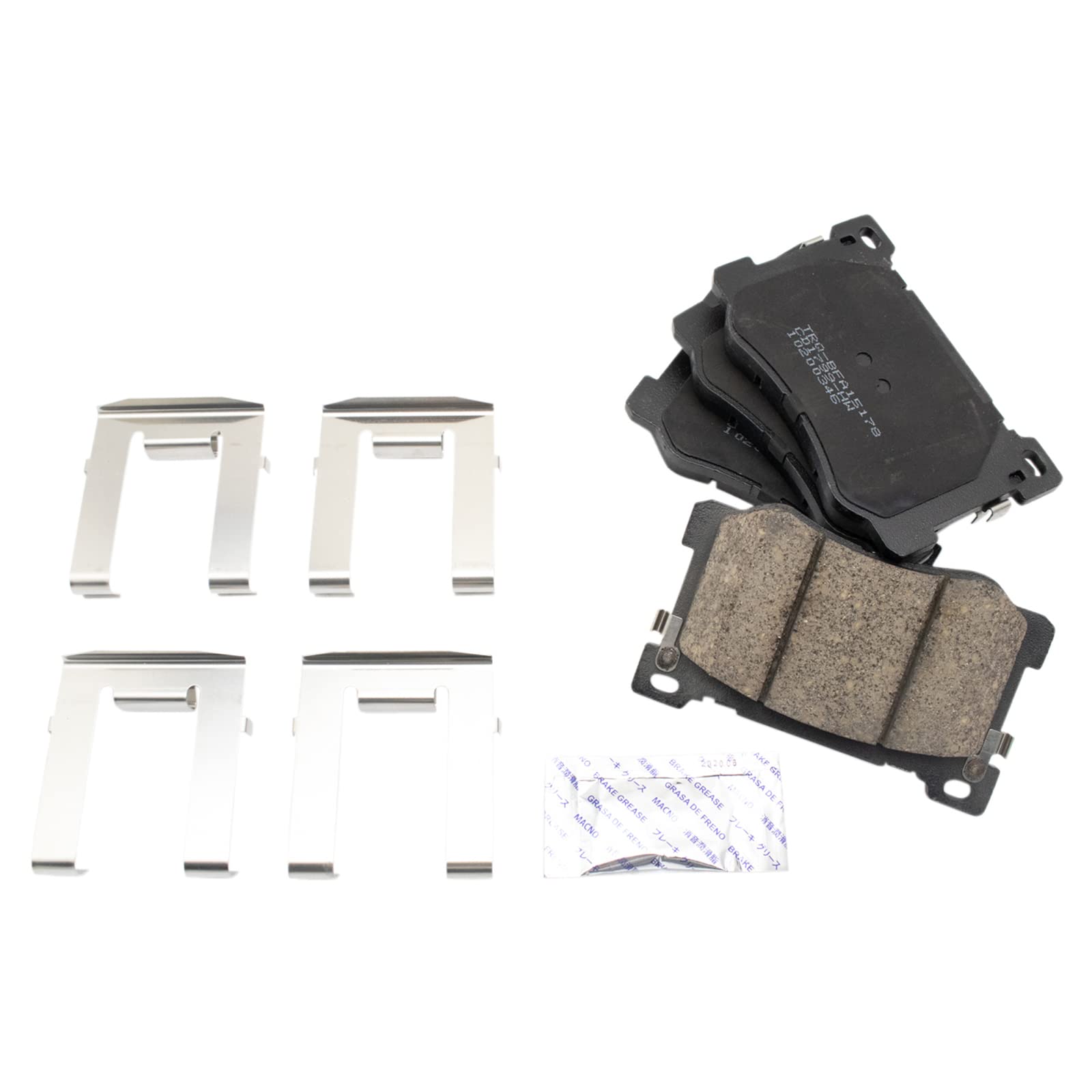 TRQ Front Brake Pads Ceramic Compatible with 2017-2019 Genesis G80 2015-2016 Hyundai 2016-2017 Kia K900