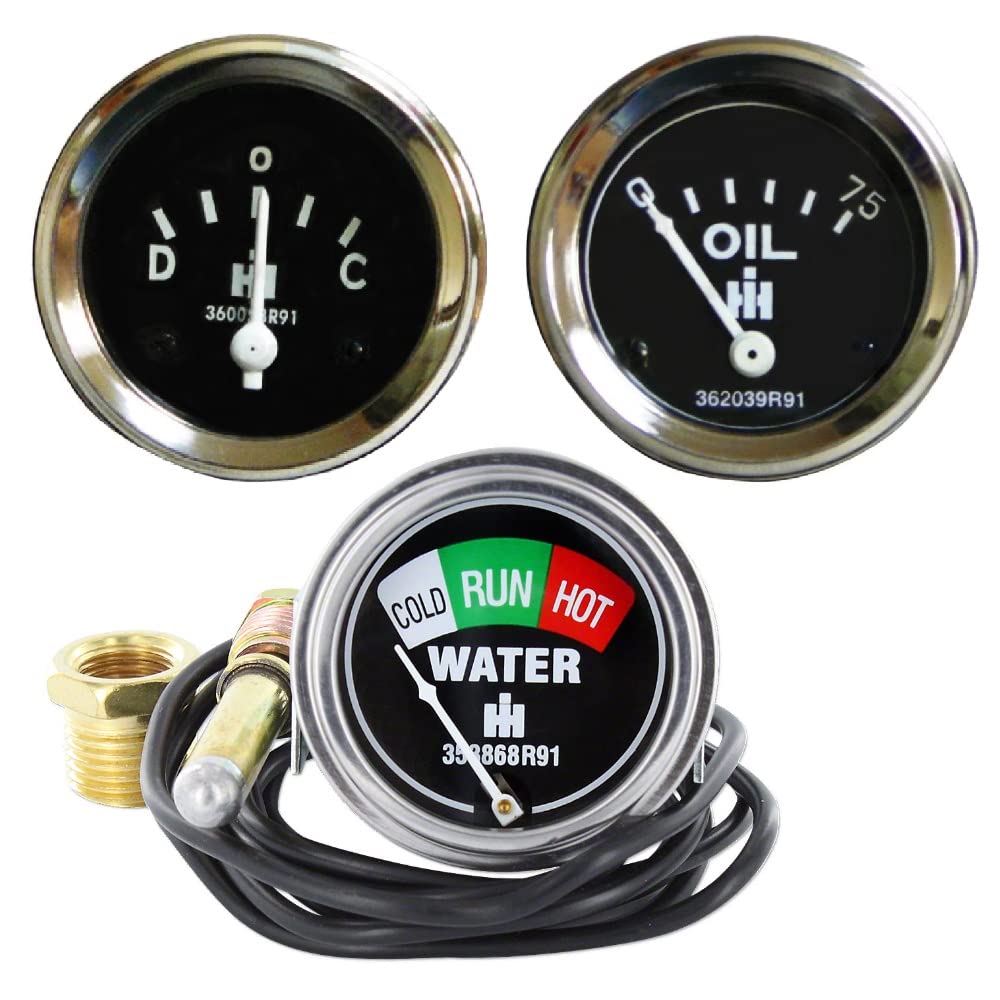 Raparts (1) New 3-Piece Gauge Set Fits Ih Models: 300 350 400 450 460 560 600 65