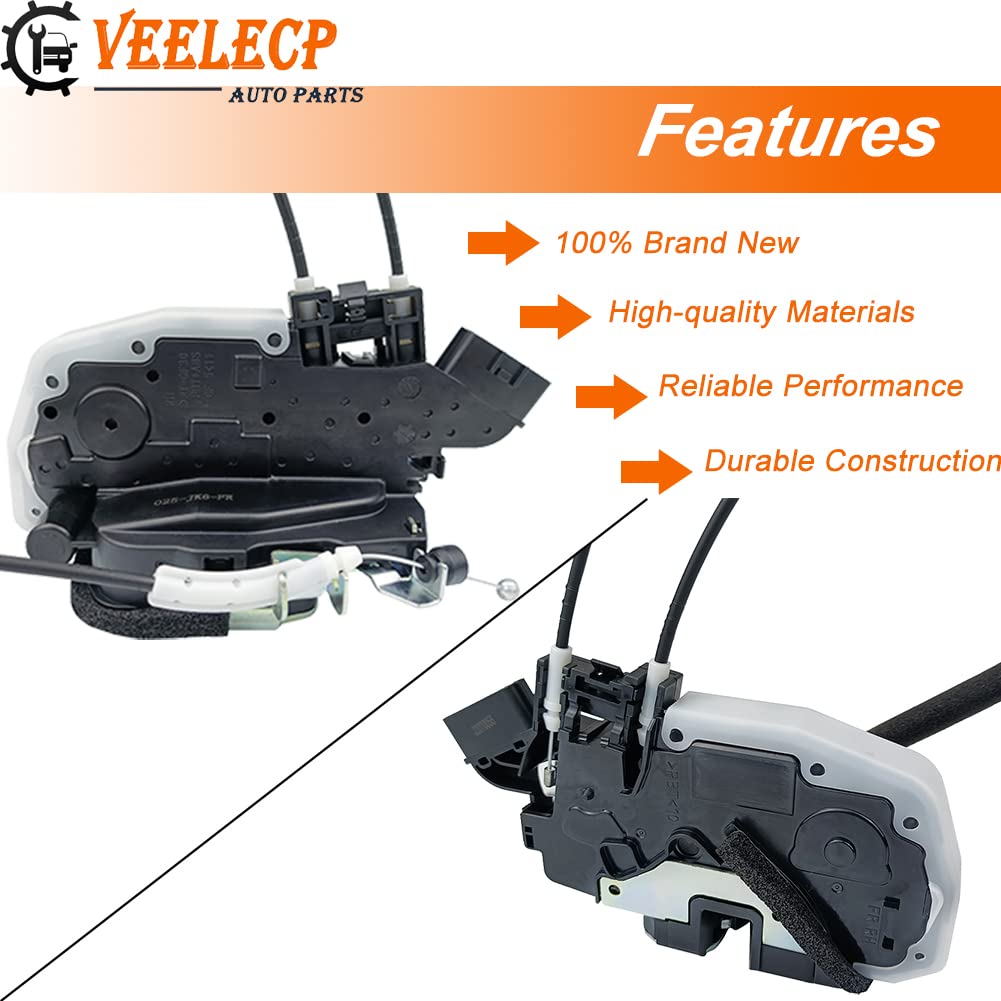 Veelecp Door Lock Latch Actuator Front Passenger Side Compatible For 2007-2015 G25 G35 G37 Q40 Sedan Front Right Rh Side 80500-J