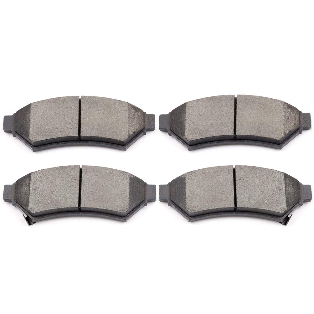 Cciyu D1075 Front Ceramic Brake Pads Kits 4Pcs Fit For Buick Allure,Lacrosse,Terraza,For Chevy Uplander,Mobility Ventures Mv-1,F