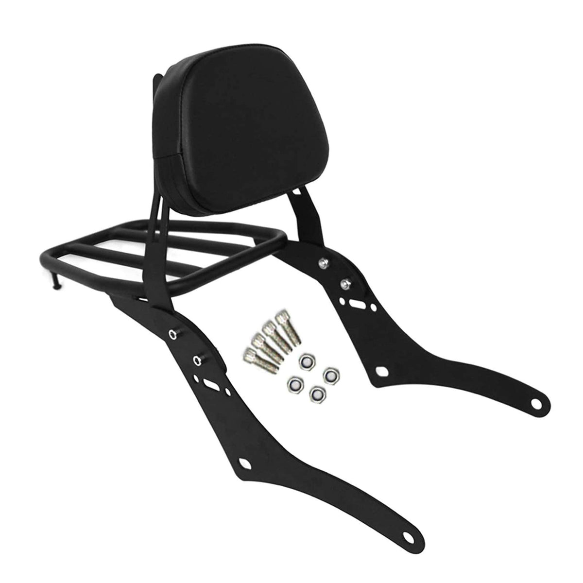 Worldmotop Motorcycle Sissy Bar Backrest Rear Passenger Seat Replacement For Honda Cmx 500 Rebel Cmx 300 Cmx500 2017-2023 Detachable Backrest Pad (A)