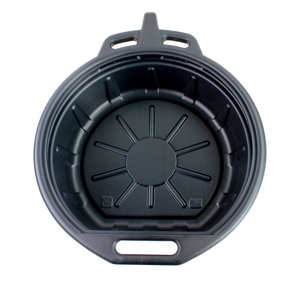 Capri Tools Cp21024 Portable Oil Drain Pan, 2 Gallon, Black