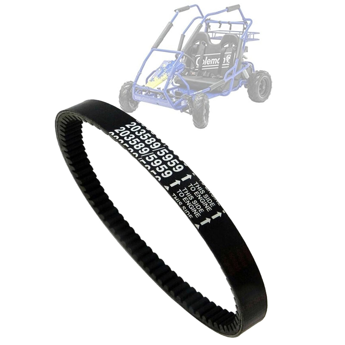 Chikia 203589 5959 Go Kart Drive Belt Replacement Coleman K196 196Cc Go Kart Manco 5959 Comet 203589 30 Series Torque Converter Belt