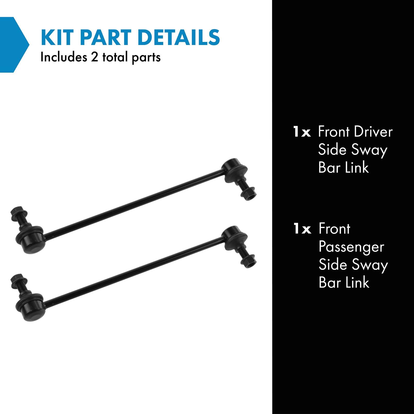 Trq Front Sway Bar Stabilizer Link Set Compatible With 2007-2012 Acura Rdx 2007-2016 Honda Cr-V