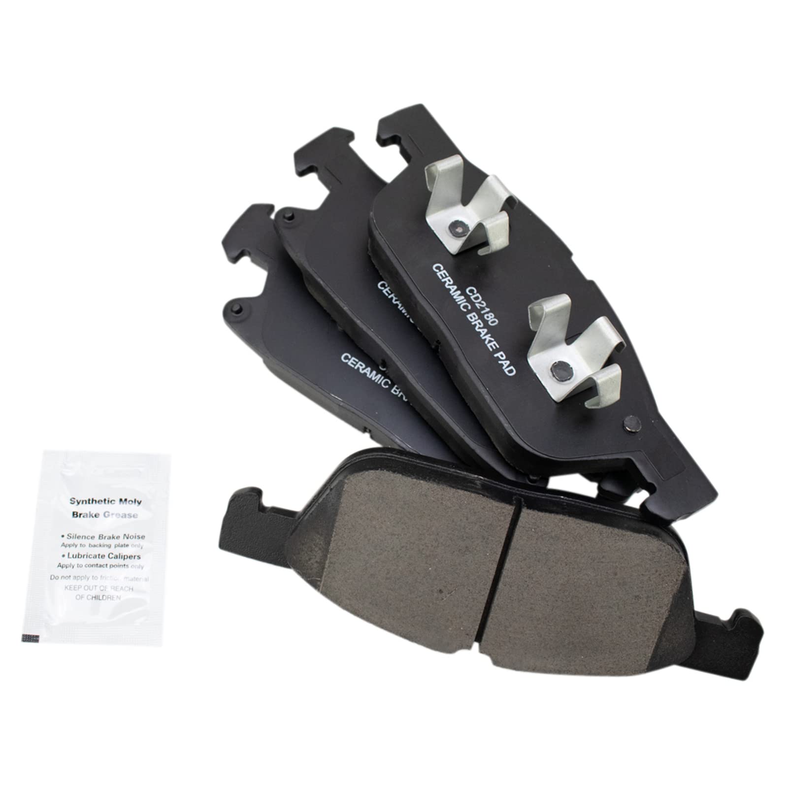 TRQ Front Brake Pads Ceramic Compatible with 2015-2020 Ford Edge 2017-2019 Fusion 2017-2020 Lincoln Continental 2016-2018 MKX 20