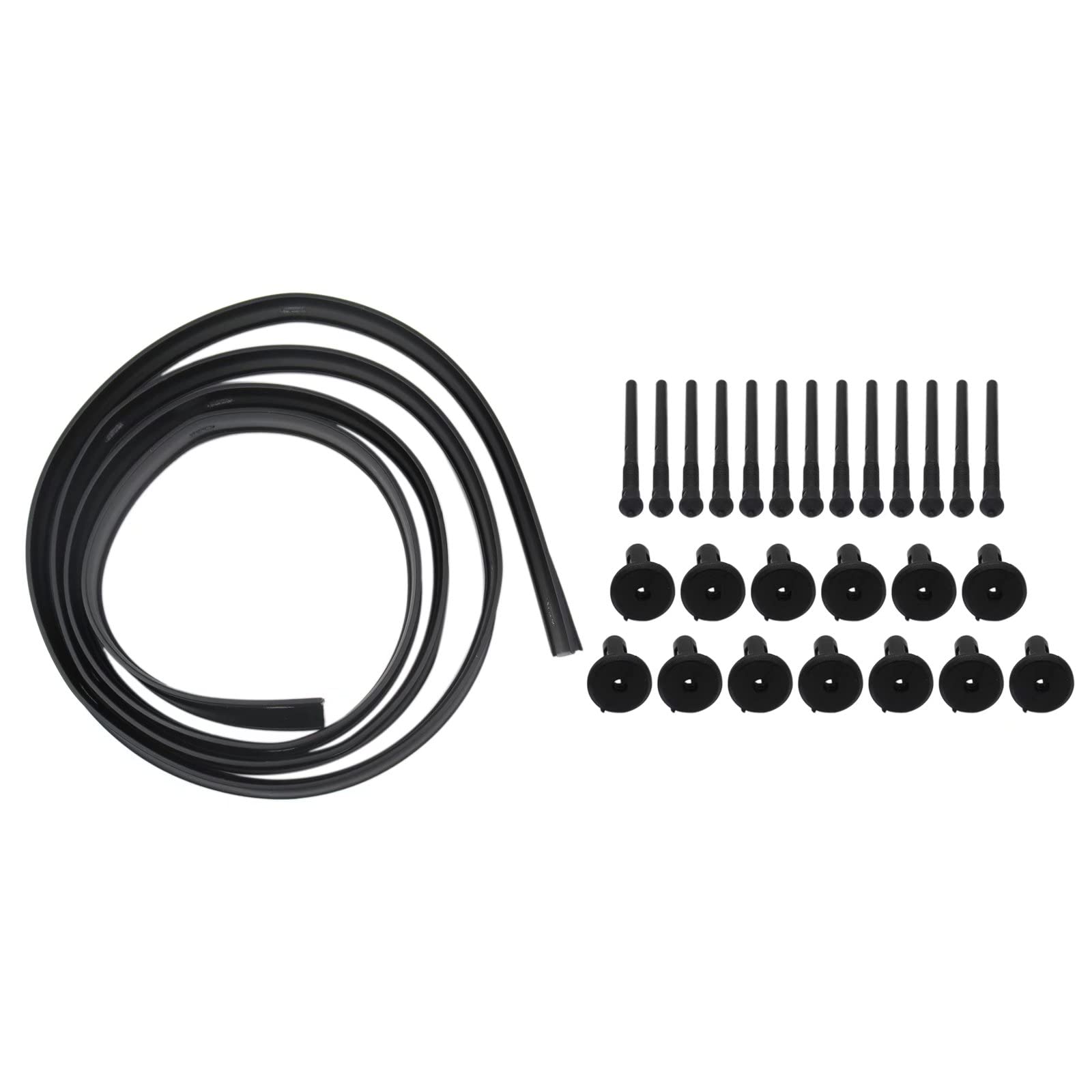 eStarpro 68051392AB 68051392AA Front Hood Seal Strip Weatherstrip for Dodge Challenger 2008-2017 Front Bumper Waterproof Hood Se