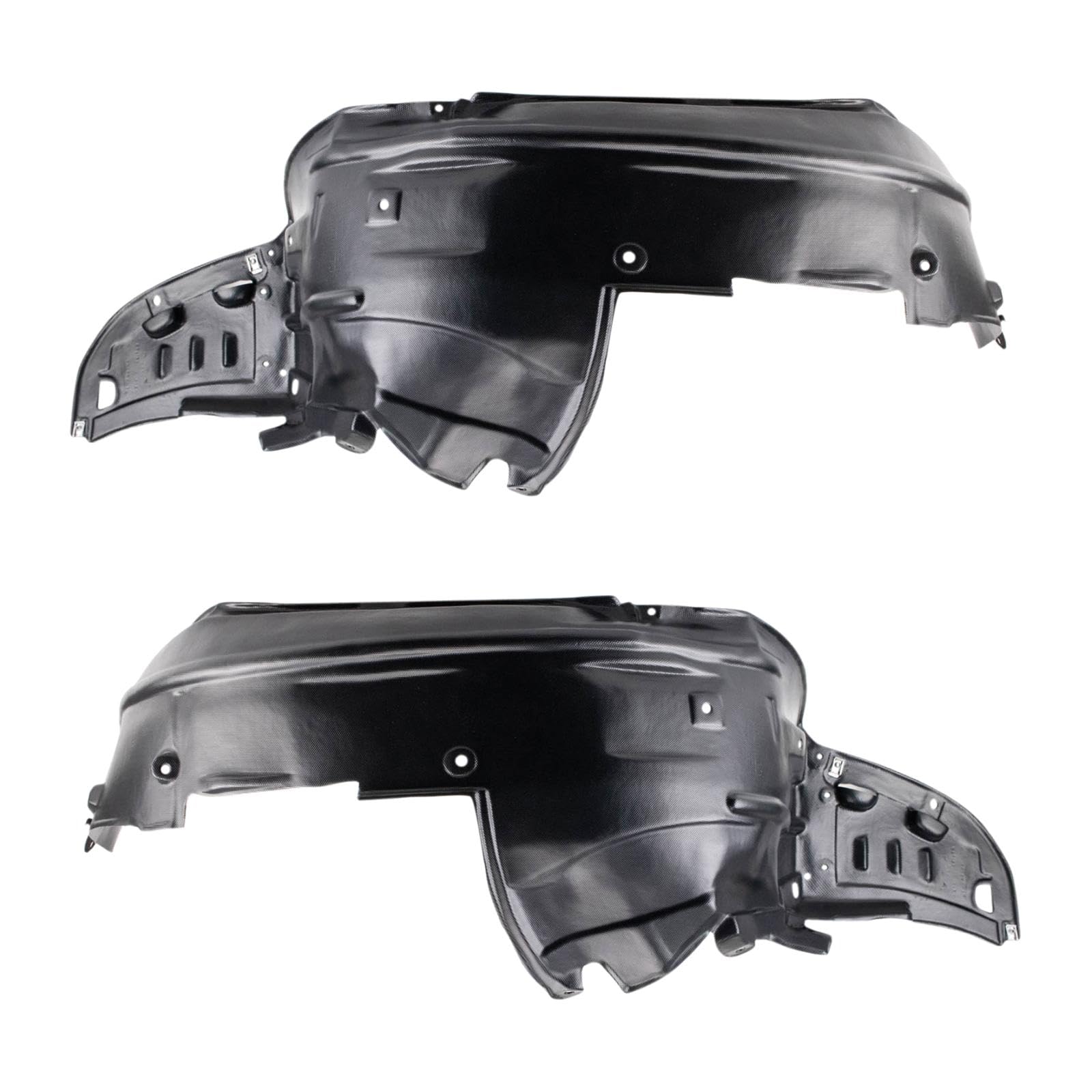 Trq Inner Fender Liner Set Compatible With 2005-2008 Acura Rl Ac1250100 Ac1251100