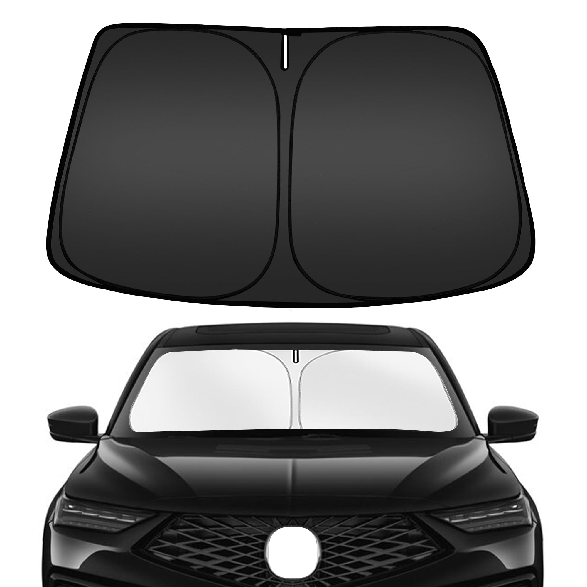 ARISMOTOR Windshield Sun Shade for Acura MDX 2021-2025, Custom Fit Foldable Front Window Sunshade Sun Visor Protector, Block UV 