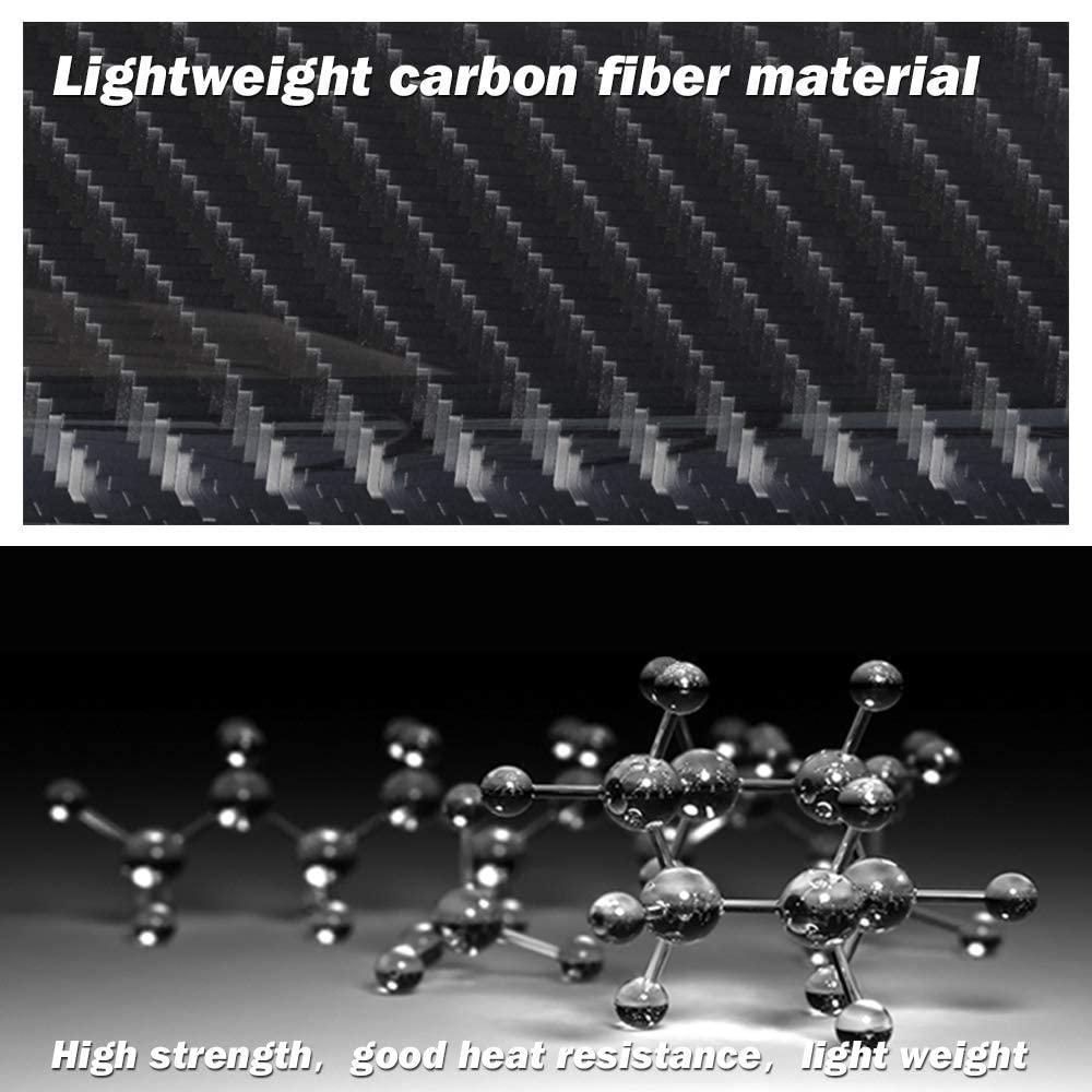 Charminghorse 1 Piece Carbon Fiber Car Gear Shift Knob Cover Sticker Interior Trim Compatible With W204 W212 A G E C Class Cls A